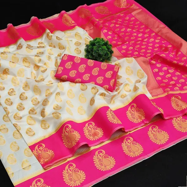 Pink_Woven_Kanjivaram_Silk_Saree_with_Saree_Cover